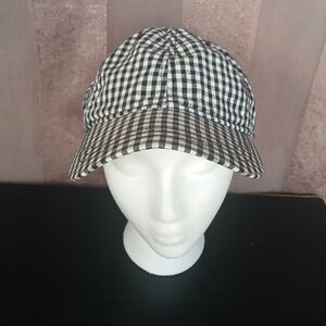 💎 Madewell Women's Gingham Tie-Back Baseball Cap